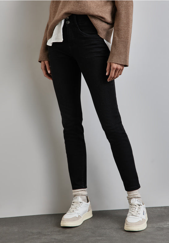 Street One, York Jeans, HW, Black