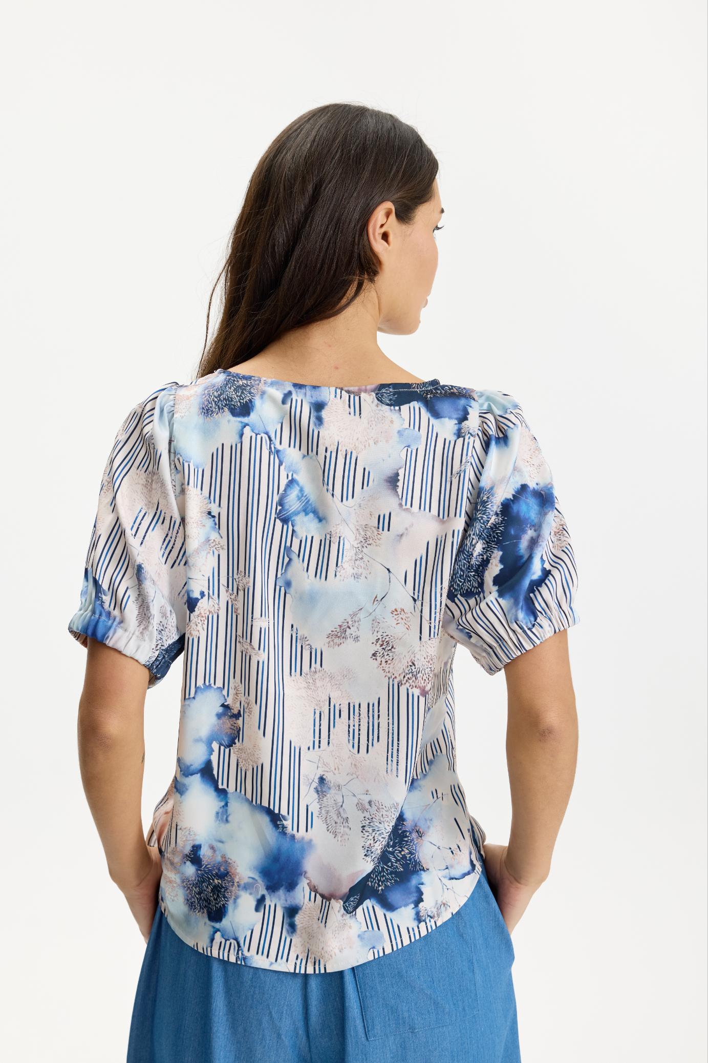 In Front, Nicola Bluse, Rund hals