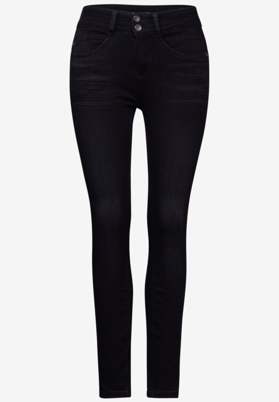 Street One, York Jeans, HW, Black