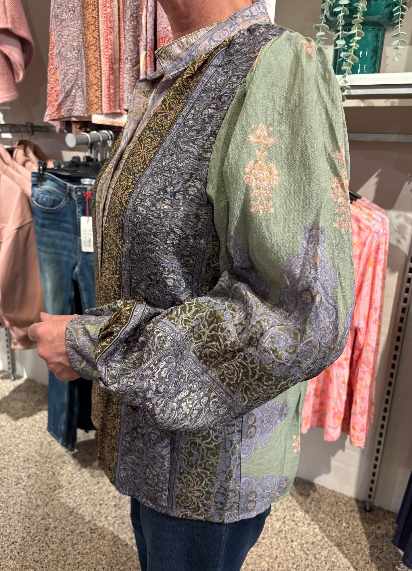 Marta, Anette Bluse, Kaki