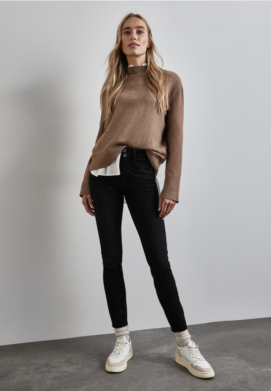 Street One, York Jeans, HW, Black