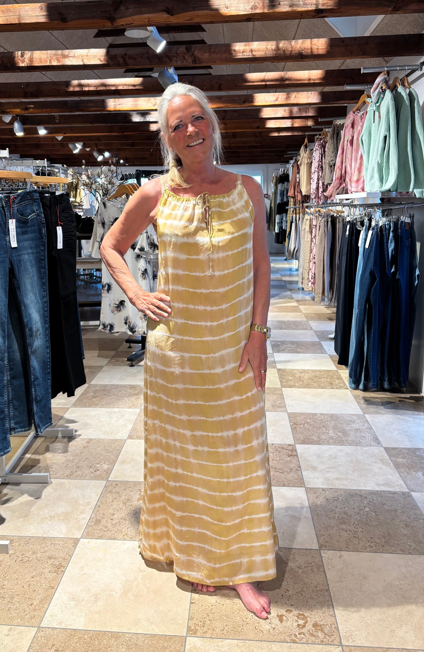 Dana, Long Dress, Yellow