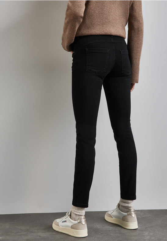 Street One, York Jeans, HW, Black