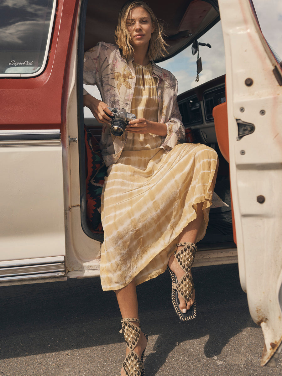Dana, Long Dress, Yellow