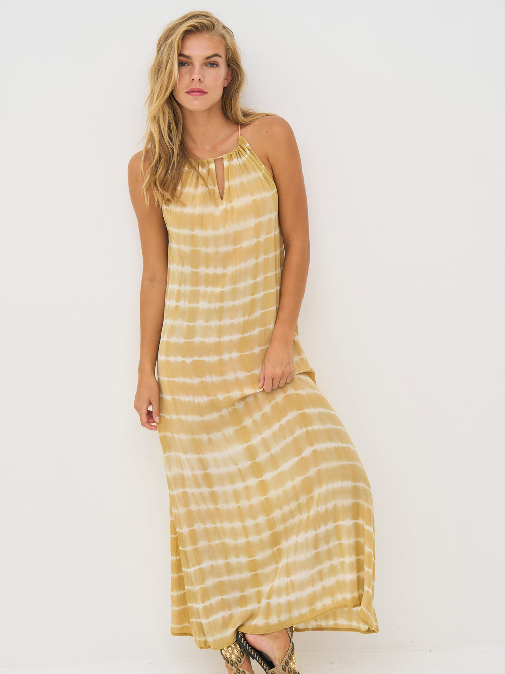 Dana, Long Dress, Yellow