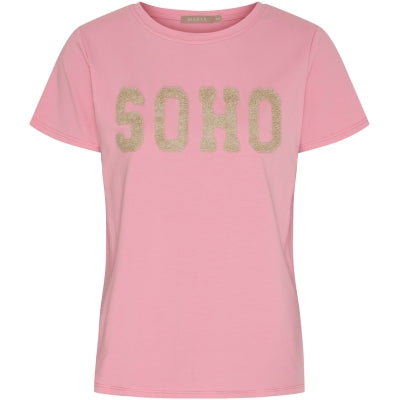 Marta, Herdis T-shirt, Rosa/Beige