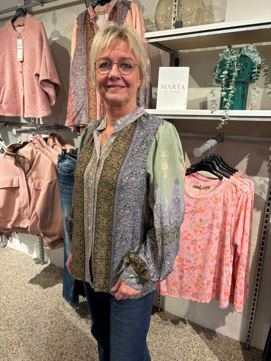 Marta, Anette Bluse, Kaki