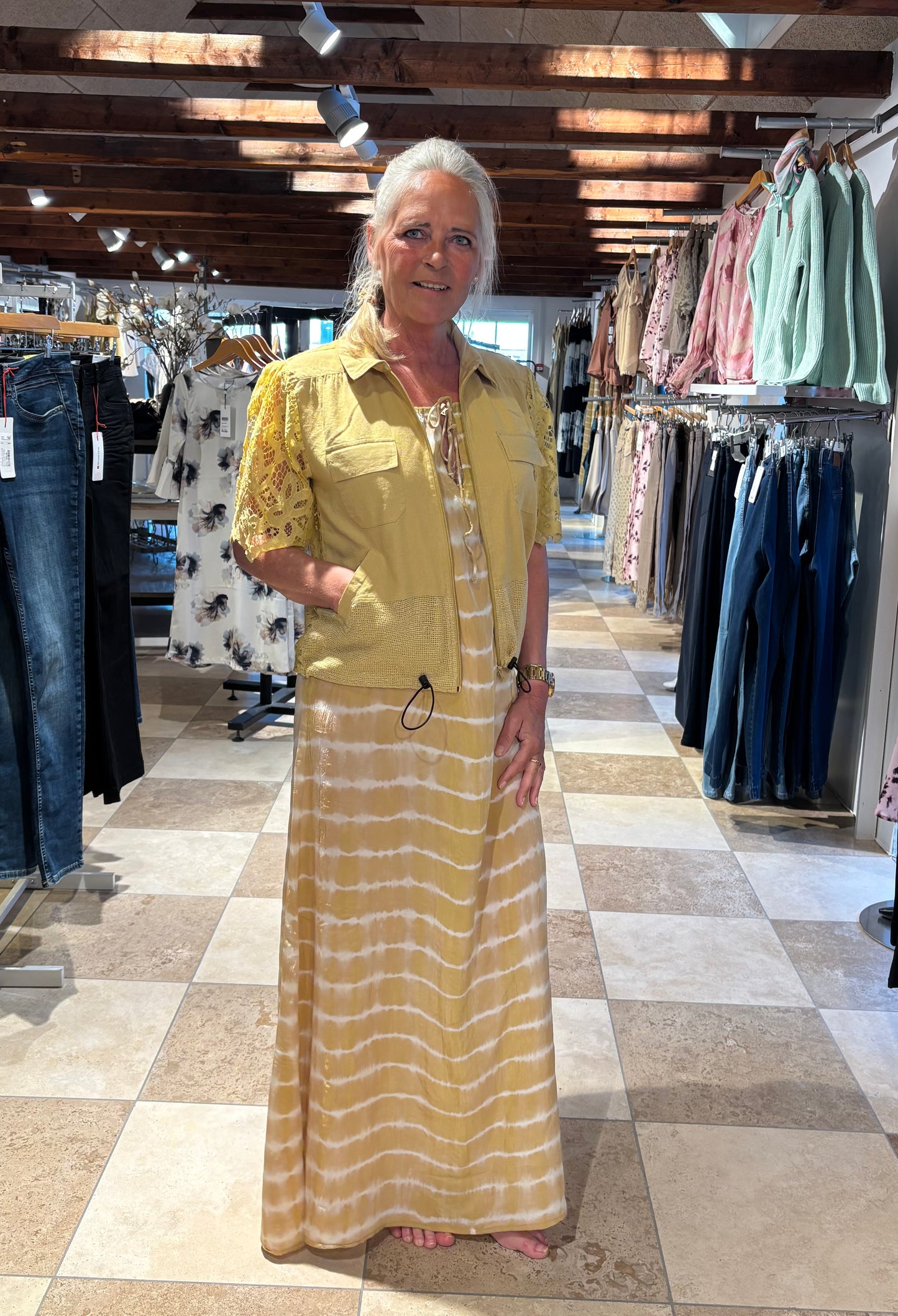 Dana, Long Dress, Yellow
