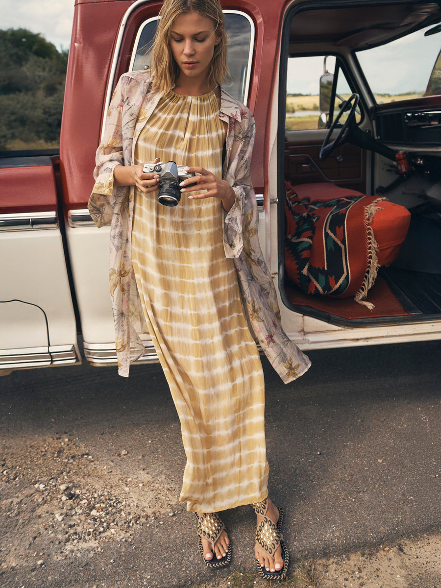 Dana, Long Dress, Yellow