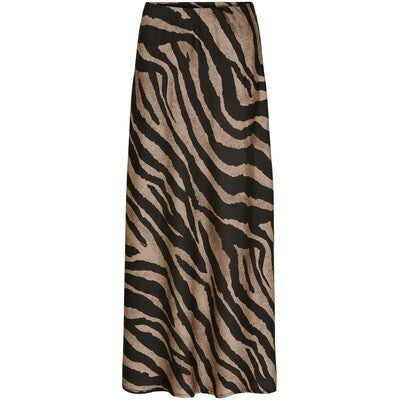 Isay, Steff Printed Skirt - Cafe Latte Stripe